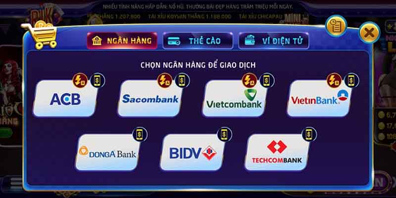 Rút bằng tài khoản ngân hàng